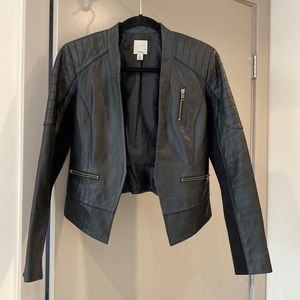 Halogen leather jacket